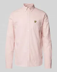 Lyle & Scott Slim Fit Freizeithemd mit Button-Down-Kragen Hellrosa