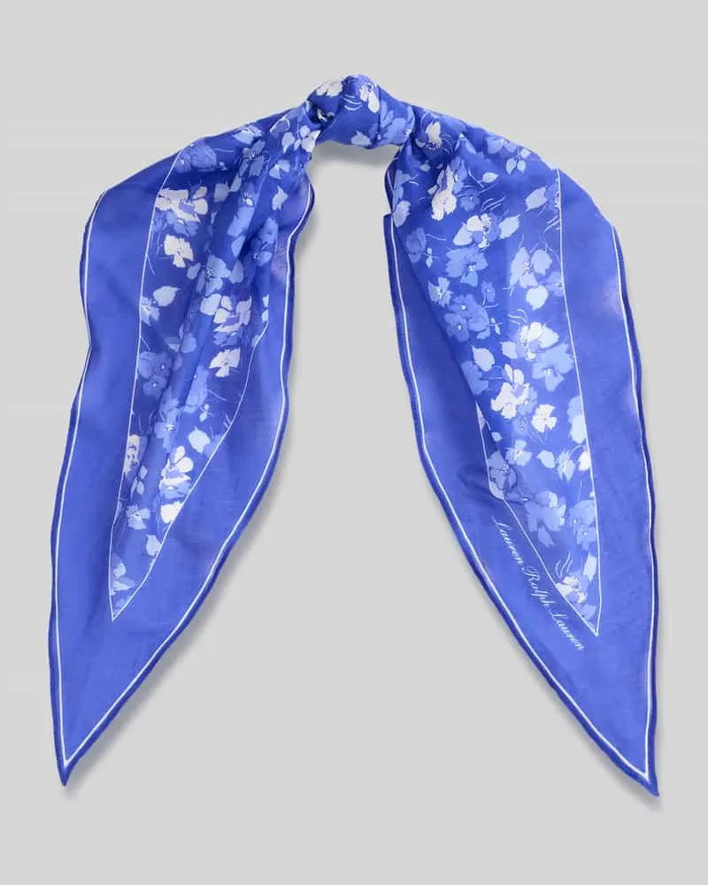 Ralph Lauren Tuch aus Baumwoll-Seiden-Mix Royal