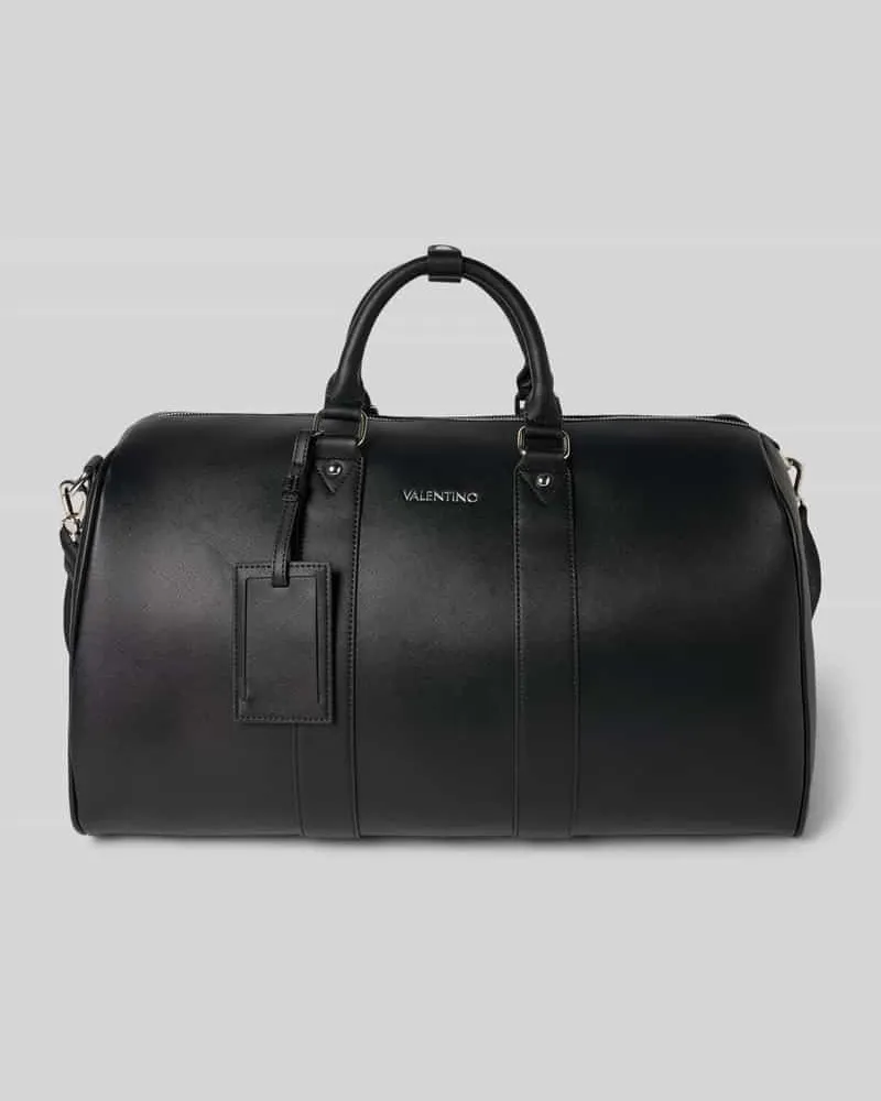 Valentino Garavani Weekender mit Logo-Applikation Black
