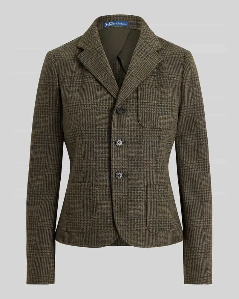 Ralph Lauren Regular Fit Longblazer aus Baumwoll-Woll-Mix Mittelgrau