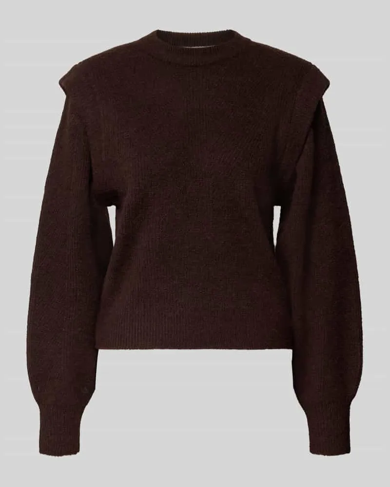 Scotch&Soda Strickpullover mit gerippten Abschlüssen Schoko