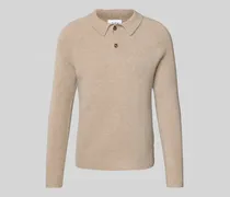 Kaschmirpullover mit Kentkragen