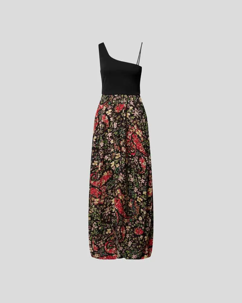 Etro Maxikleid mit One-Shoulder-Träger Black