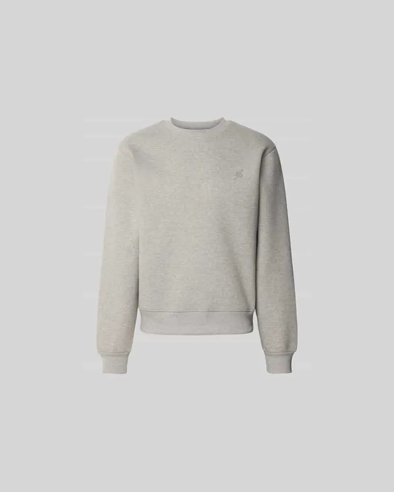 Daily Paper Sweatshirt mit Label-Stitching Mittelgrau