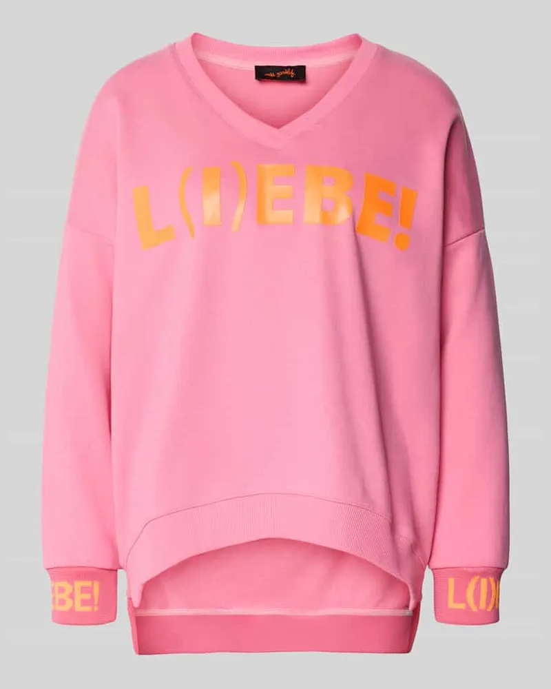 Miss Goodlife Oversized Sweatshirt mit Statement-Print Weiss