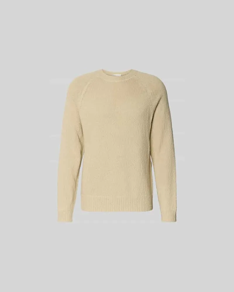 Closed Regular Fit Pullover in Strick-Optik Offwhite