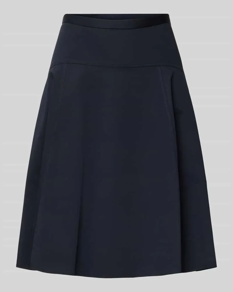 HUGO BOSS Knielanger Rock mit Teilungsnähten Modell 'Velaurena Marine