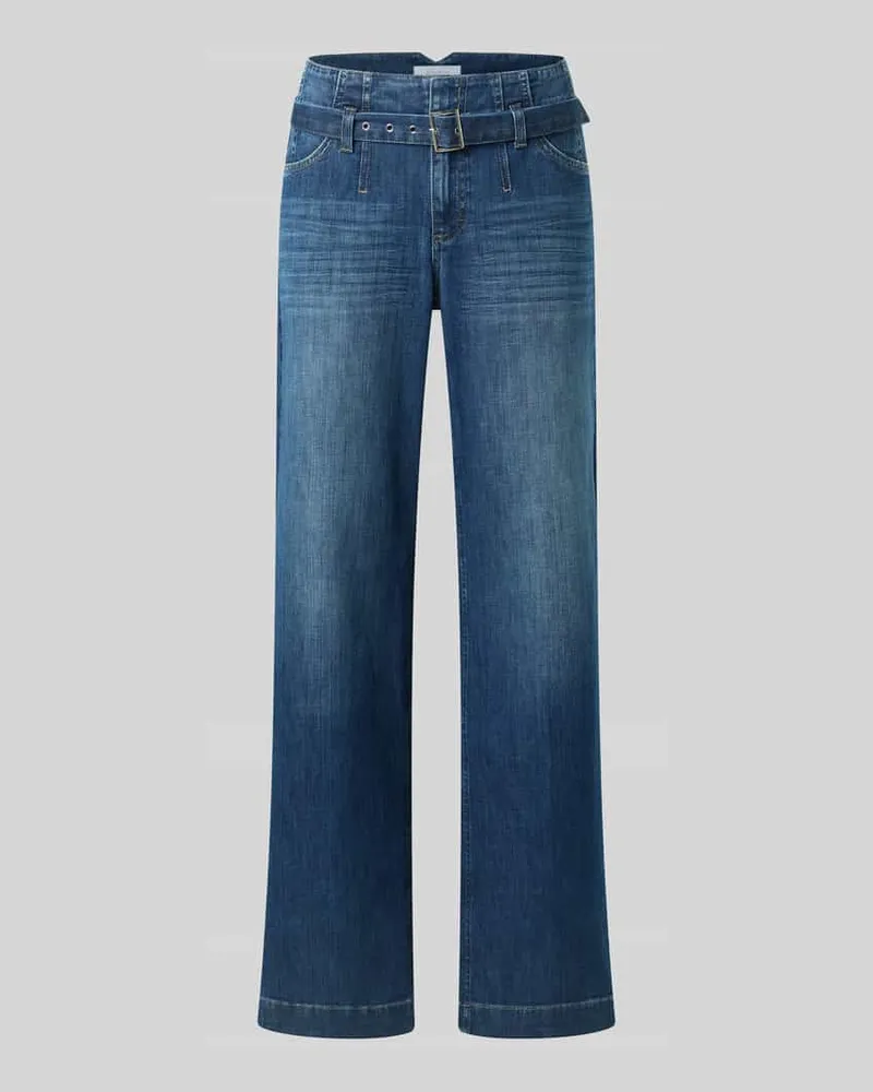 ANGELS  Relaxed Fit Jeans aus Baumwoll-Mix Modell 'Liz Retro Jeansblau
