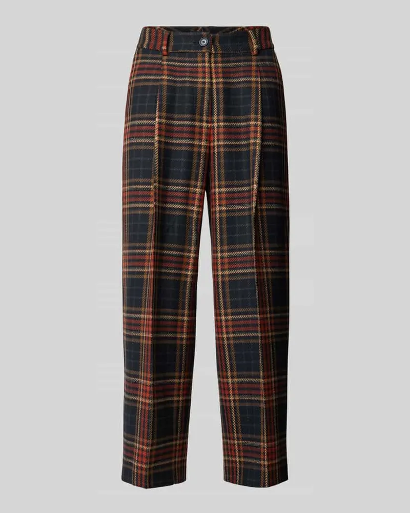 Atelier GARDEUR Regular Fit Bundfaltenhose mit verkürztem Schnitt Modell 'Ilma4 Cognac