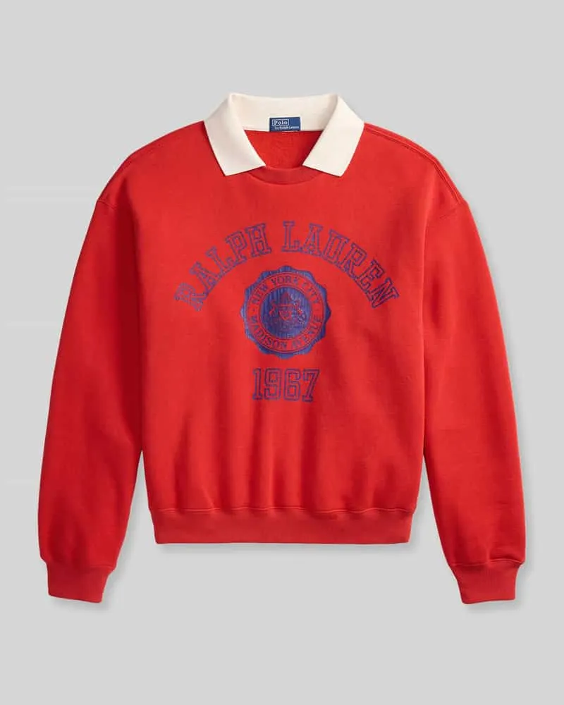 Ralph Lauren Relaxed Fit Sweatshirt aus Baumwoll-Mix Rot