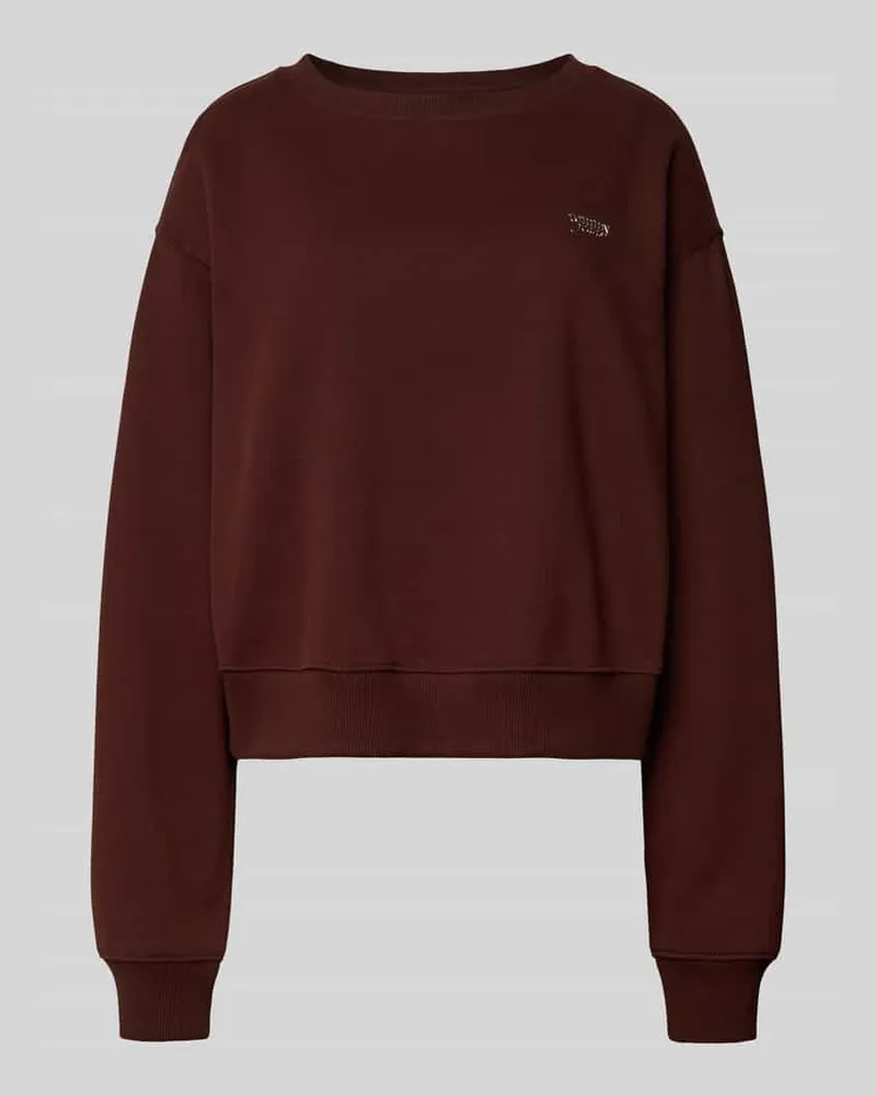 Tommy Hilfiger Relaxed Fit Sweatshirt aus Baumwoll-Mix Dunkelbraun