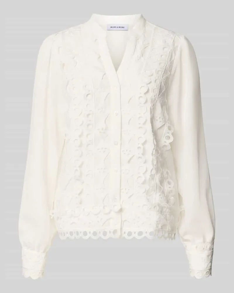 More & More Bluse mit Viskose-Anteil Offwhite