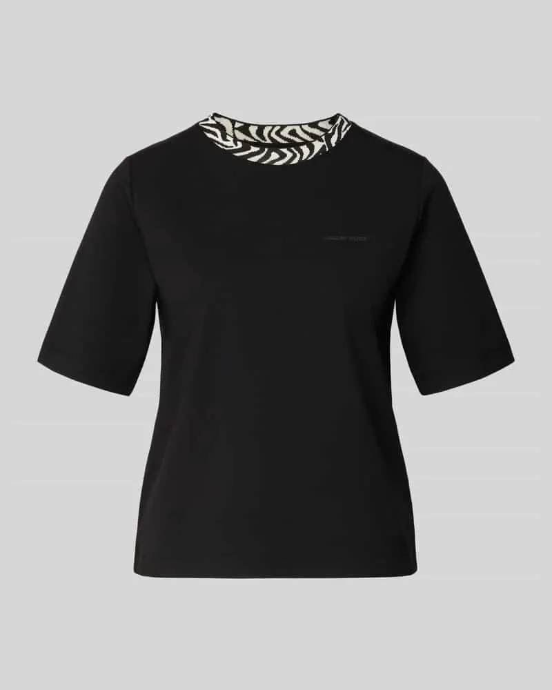 Marc Cain T-Shirt mit Rundhalsausschnitt Black