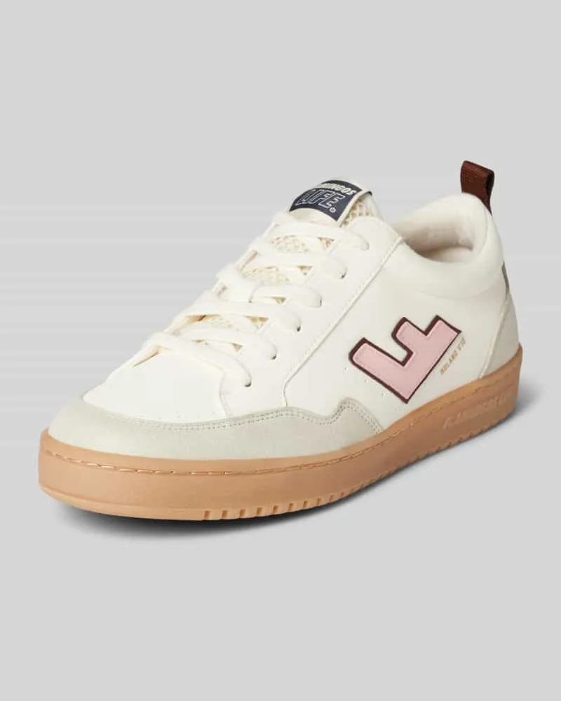 Flamingos Life Sneaker mit Label-Patch Modell 'ROLAND V.10 Weiss