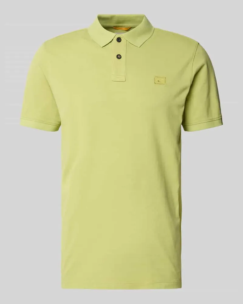 Camel Active Regular Fit Poloshirt mit Logo-Stitching Oliv