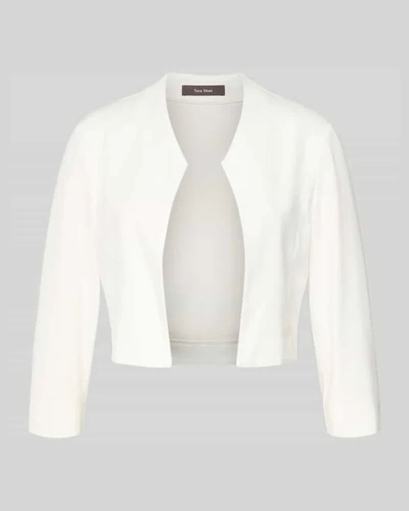Vera Mont Bolero mit offener Vorderseite Offwhite