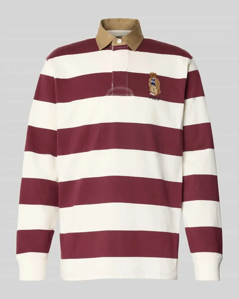 Ralph Lauren Sweatshirt mit Label-Stitching Bordeaux