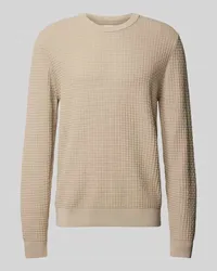 Armedangels Strickpullover mit gerippten Abschlüssen Modell 'GRAANMO Sand