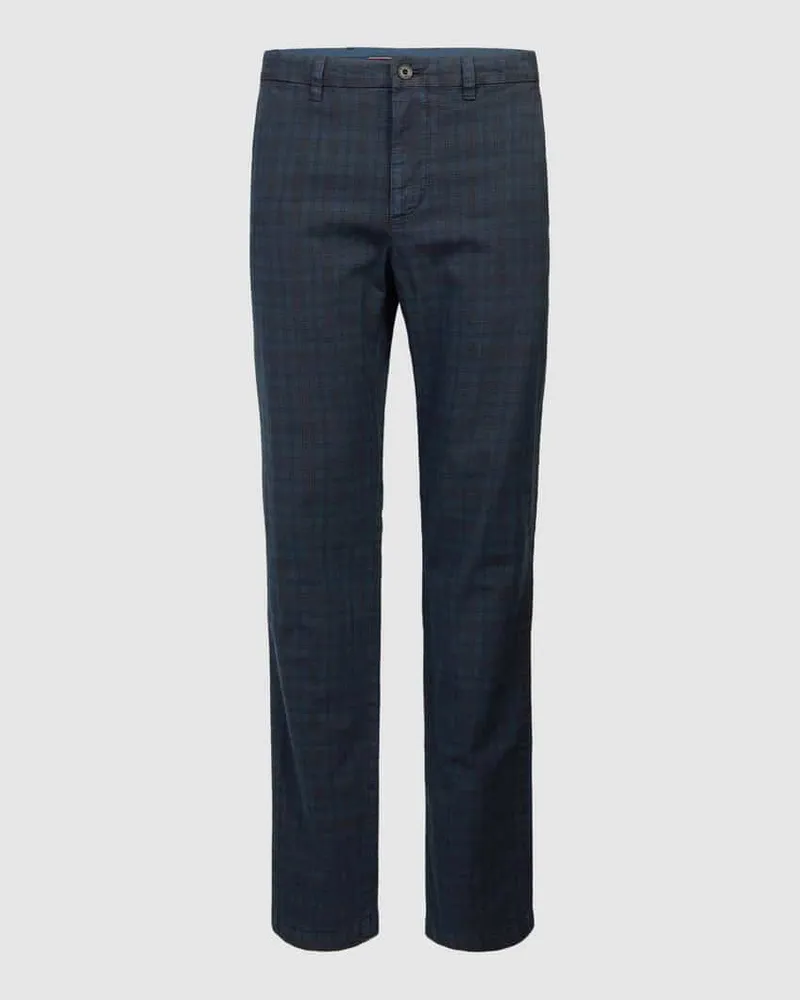 Tommy Hilfiger Chino mit Karomuster Modell 'DENTON Marine