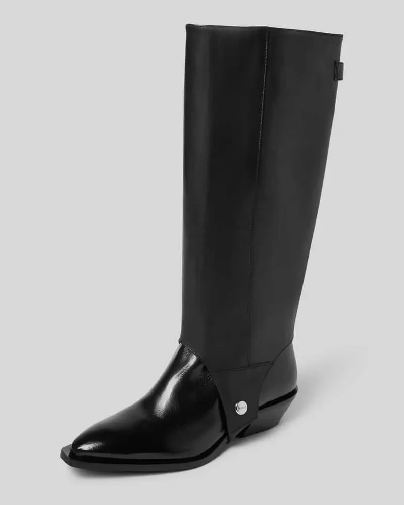 Alohas Stiefel aus echtem Leder Modell 'Maverick Black