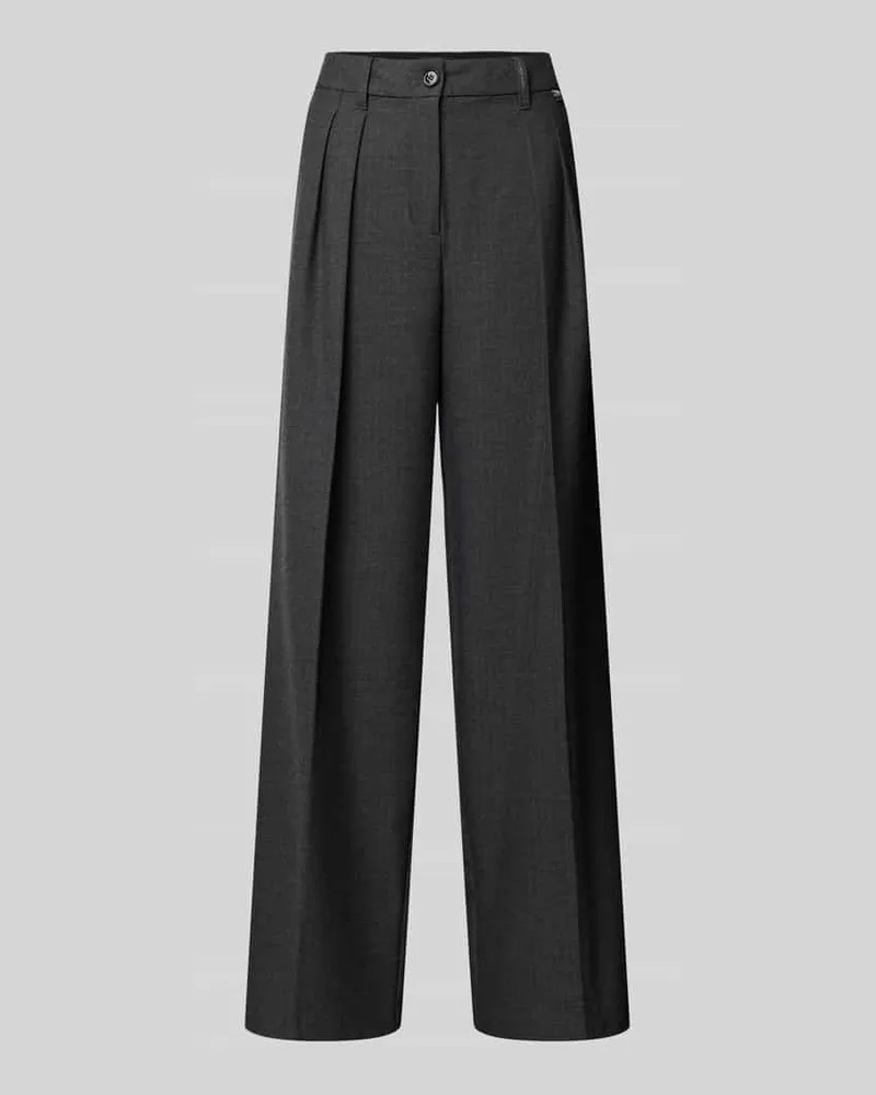 Marc Cain Wide Fit Hose mit gelegten Falten Anthrazit