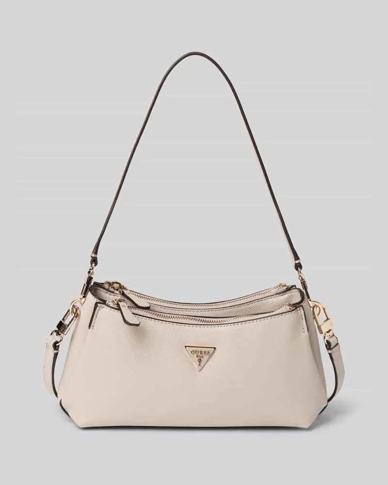 Guess Handtasche mit Label-Applikation Taupe