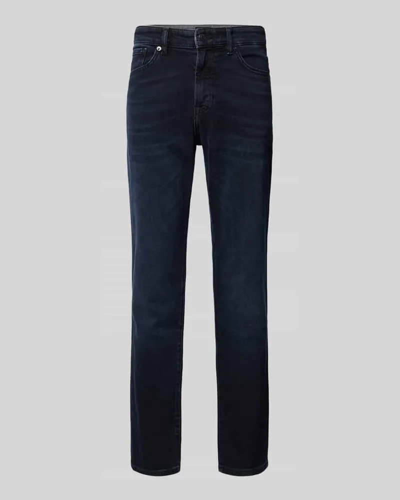 HUGO BOSS Jeans mit 5-Pocket-Design Modell 'ONYX Dunkelblau