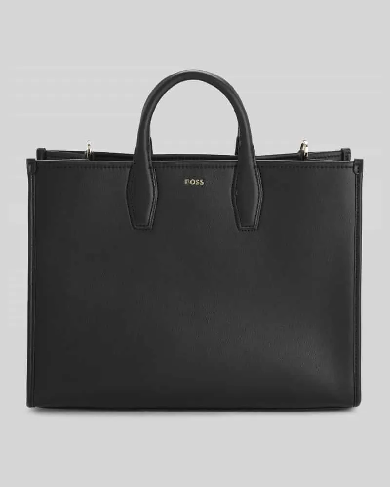 HUGO BOSS Umhängetasche mit Label-Detail Modell 'Sandy MED Tote Black