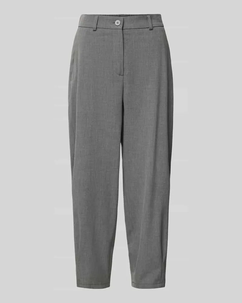 SEDUCTIVE  Relaxed Fit Stoffhose mit verkürztem Schnitt Modell 'SERAPHINA Mittelgrau