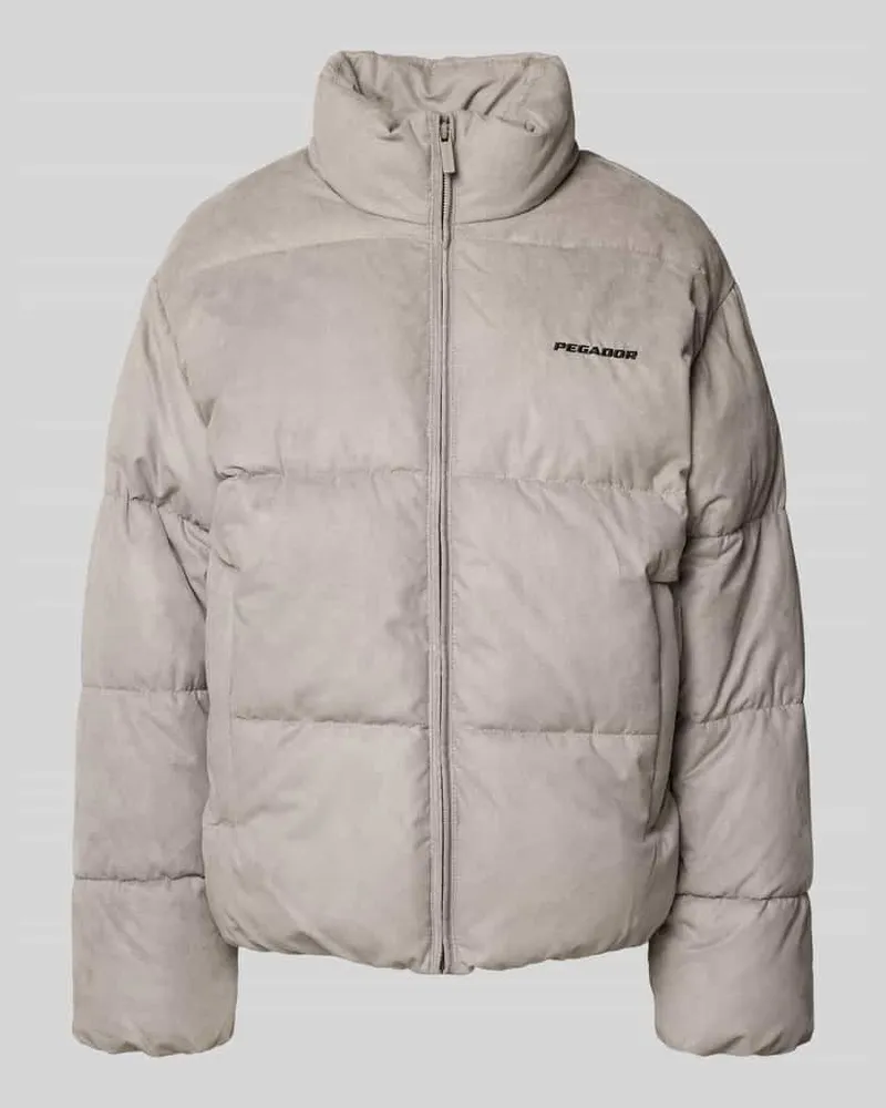 PEGADOR Steppjacke mit Stehkragen Anthrazit
