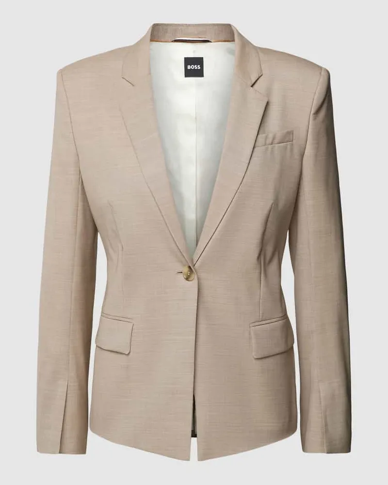 HUGO BOSS Blazer mit Brusttasche Modell 'Janeri Beige