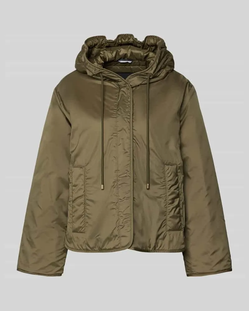 Max Mara Relaxed Fit Funktionsjacke mit Woll-Füllung Modell 'AGRESTE Khaki