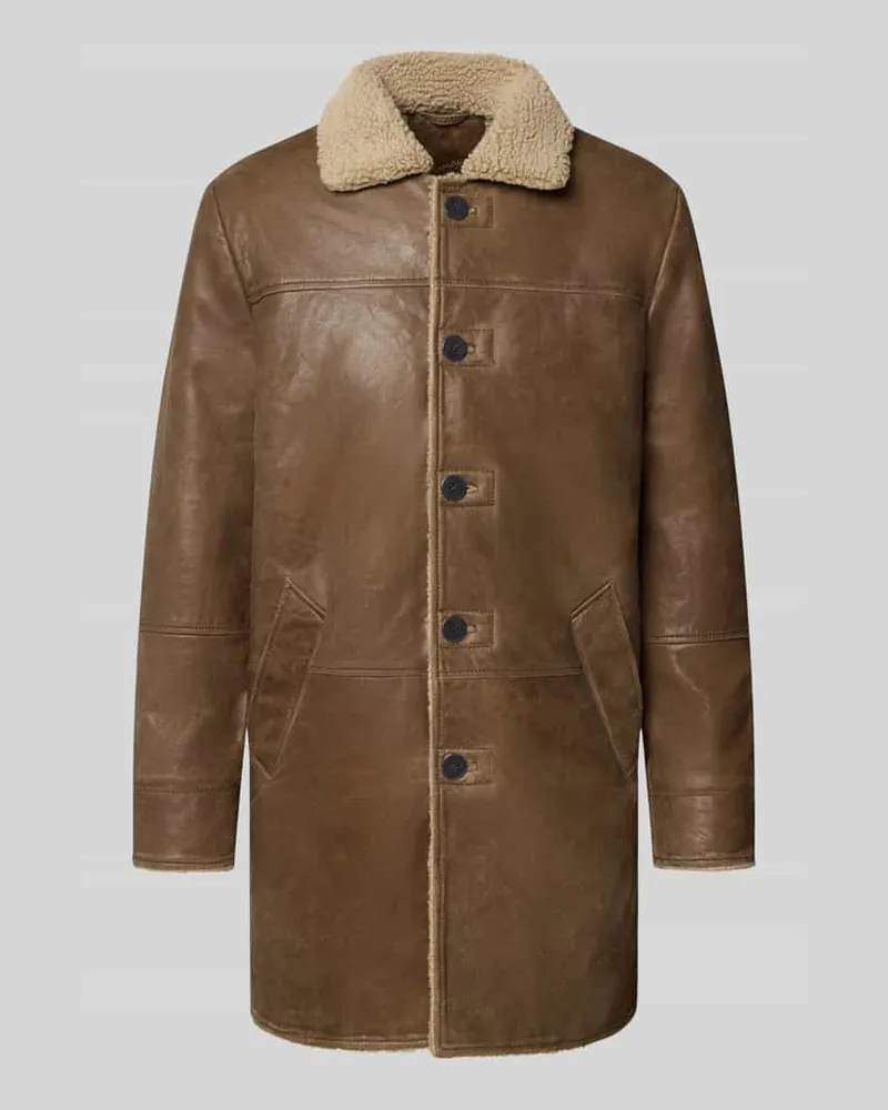 Mauritius Jacke in Leder-Optik Modell 'APPALACHO Dunkelbraun
