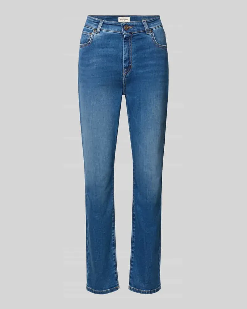 Max Mara Slim Fit Jeans aus Baumwoll-Mix Modell 'LANA Jeansblau