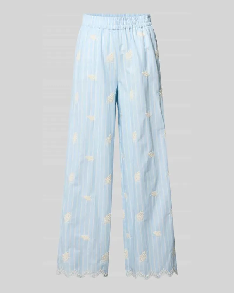 OH APRIL Hose mit Stitchings und elastischem Bund Modell 'Leni Sky
