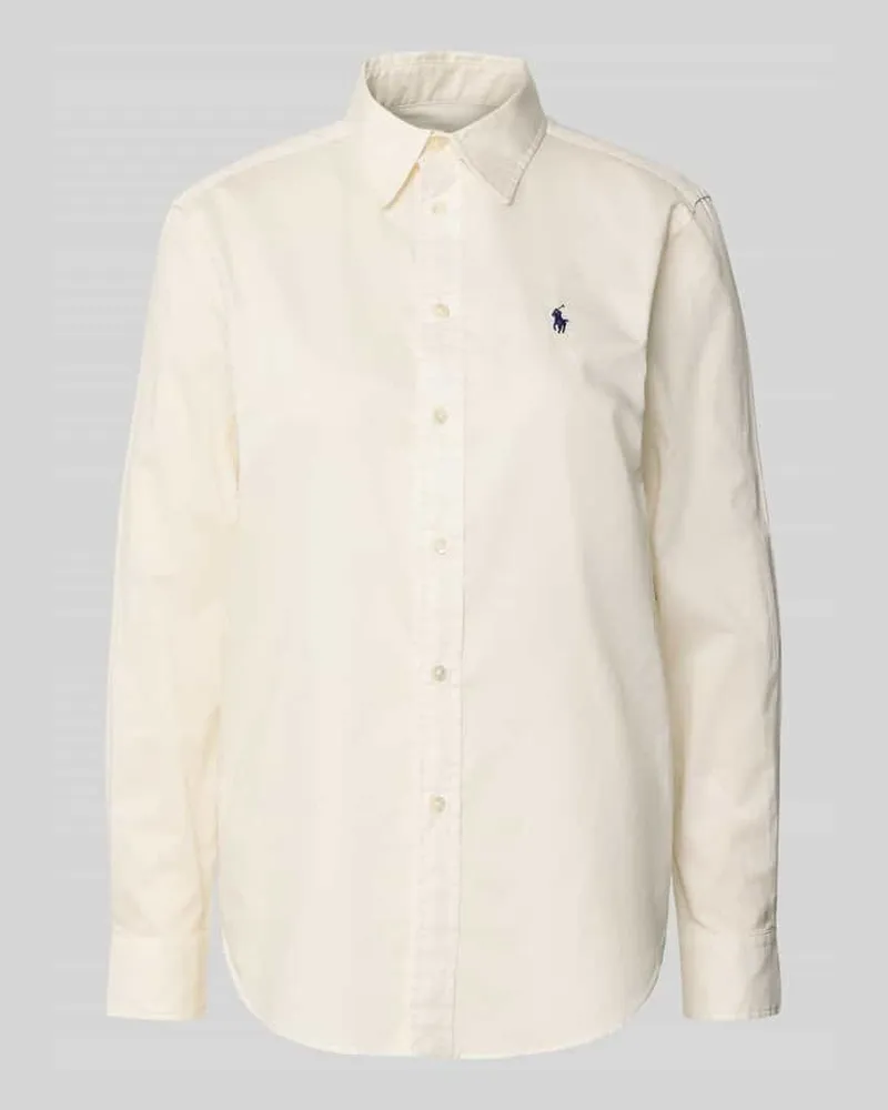 Ralph Lauren Hemdbluse mit Knopfleiste Weiss