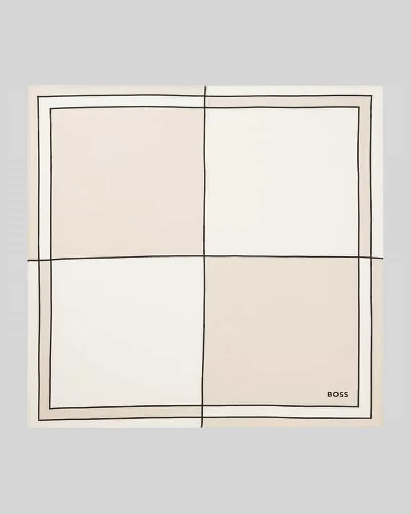 HUGO BOSS Tuch aus reiner Seide Modell 'VIVENCY_B_60*60 Beige