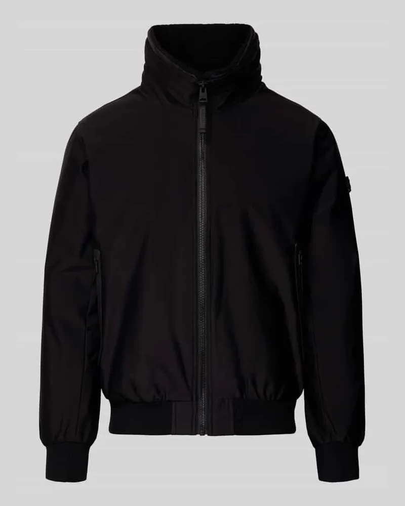 khujo Bomberjacke mit Stehkragen Modell 'Ginster Black