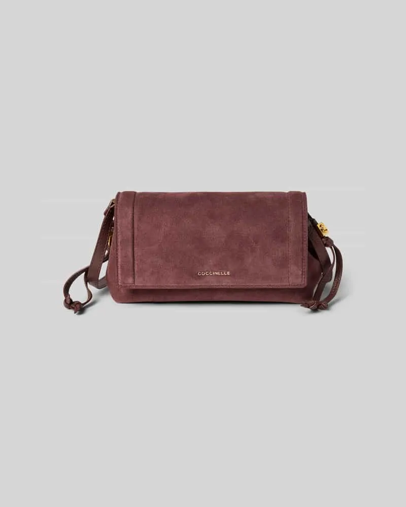 Coccinelle Shoulder Bag aus echtem Leder Modell 'Thess Bordeaux