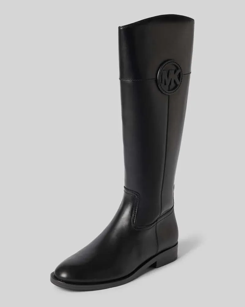 Michael Kors Stiefel aus Leder mit Label-Detail Modell 'KIMMEE Black