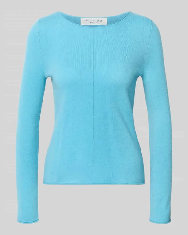 Christian Berg Regular Fit Strickpullover aus reinem Kaschmir Tuerkis