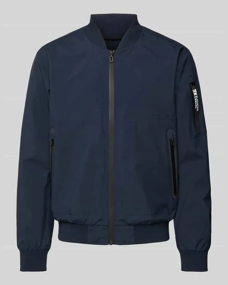 S.Oliver Regular Fit Blouson mit Stehkragen Dunkelblau