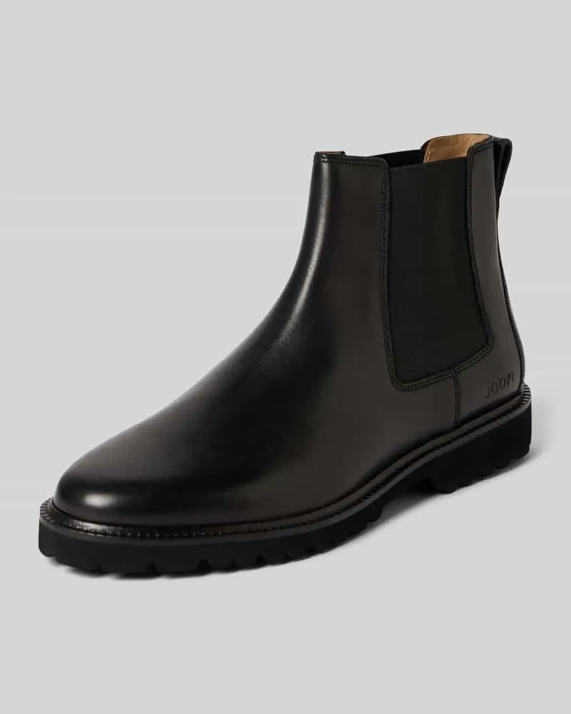 JOOP! Chelsea Boots mit elastischem Einsatz Black