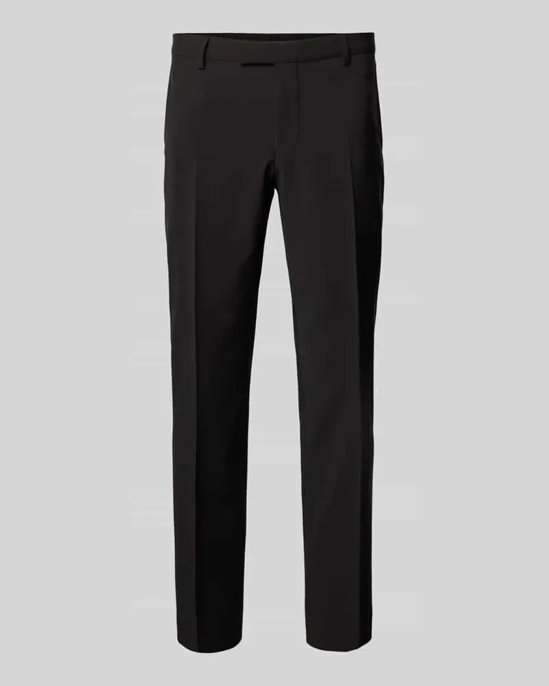 Pierre Cardin Anzughose mit Bundfalten Modell 'Ryan Black