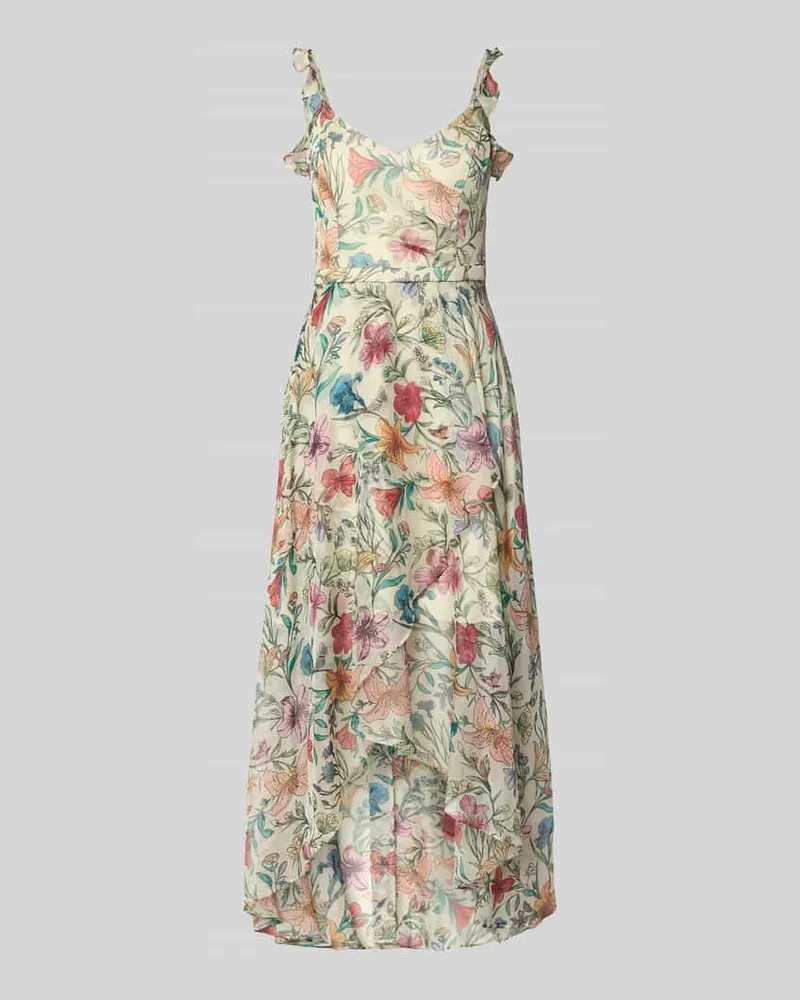 Vera Mont Cocktailkleid mit Herz-Ausschnitt Hellgelb