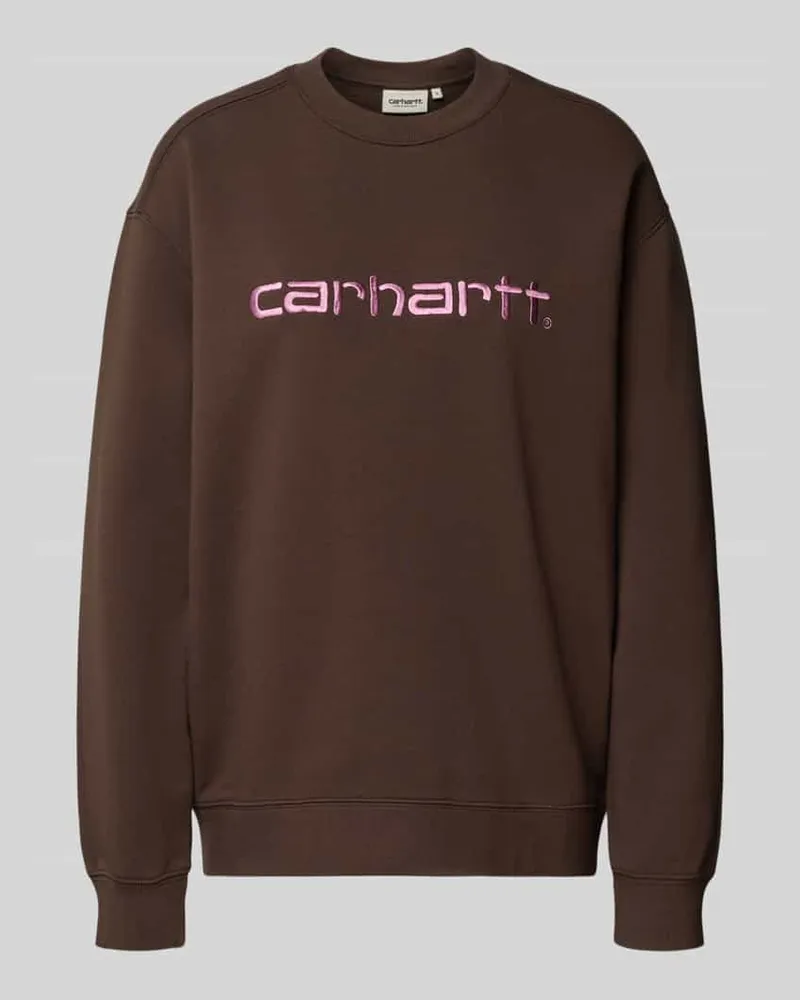 Carhartt WIP Oversized Sweatshirt mit Label-Stitching Hazel