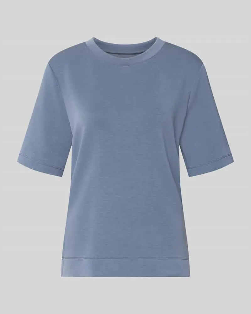 Marc Cain Sweatshirt mit Rundhalsausschnitt Rauchblau