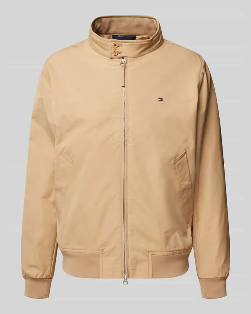Tommy Hilfiger Jacke mit Logo-Stitching Modell 'HARRINGTON Sand
