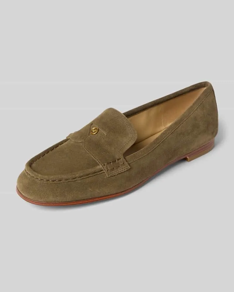 Michael Kors Penny-Loafer aus echtem Leder Modell 'JENNINGS Khaki