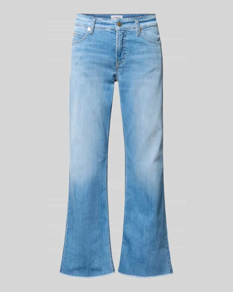 Cambio Bootcut-Jeans aus Baumwoll-Mix Modell 'FRANCESCA Jeansblau